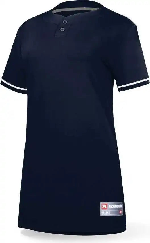 Richardson 7112w Womens Select Softball 2-button Jersey - Navy White