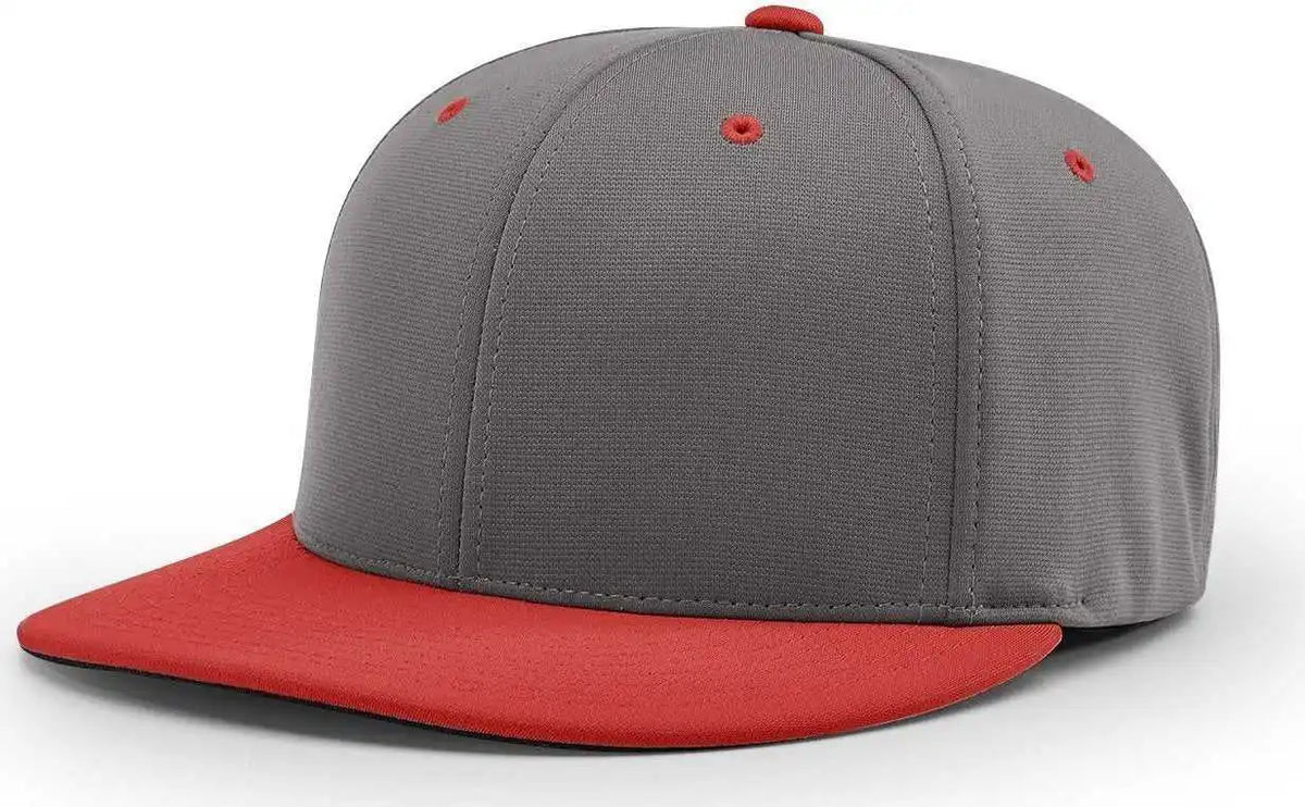 Richardson Pts20 Pulse R-flex Caps - Charcoal Red - Dark Gray / Xs-sm
