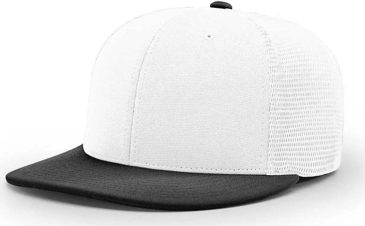 Richardson Pts20m Pulse/mesh Back Caps - White Black - Xs-sm