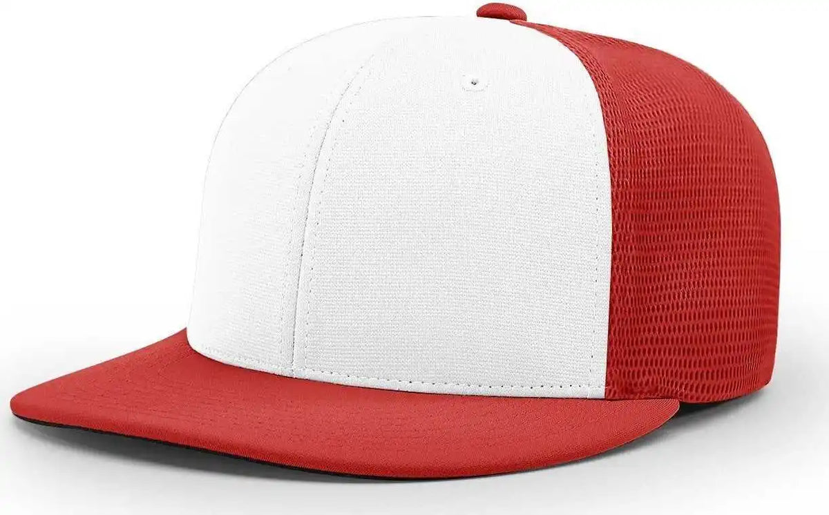 Richardson Pts20m Pulse/mesh Back Caps - White Red Alt - Xs-sm