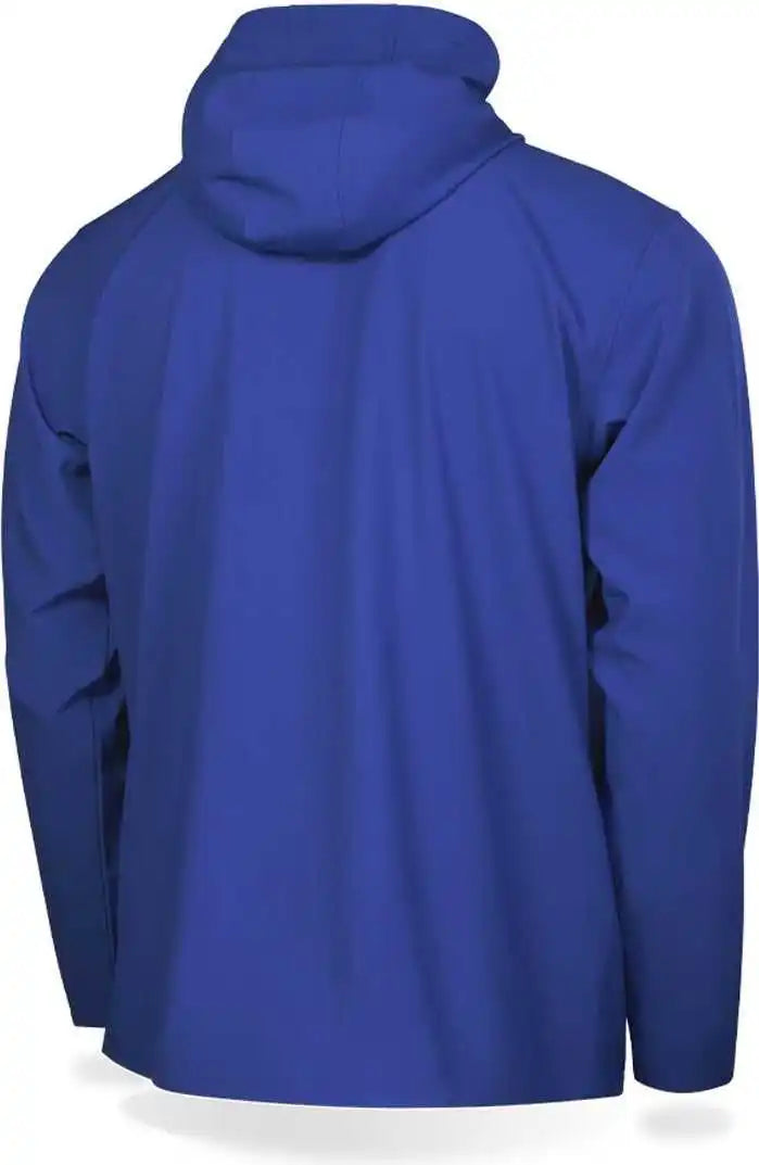 Richardson Pts4005t Adult Pts Baseball Barrage Wind Shirt Long Sleeve Full Zip with Scuba Hood (batting Jacket) - Royal