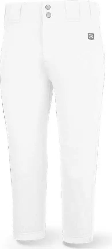 Richardson Pts8023w Women’s Pts Softball Low Rise Mid-calf Pant - White