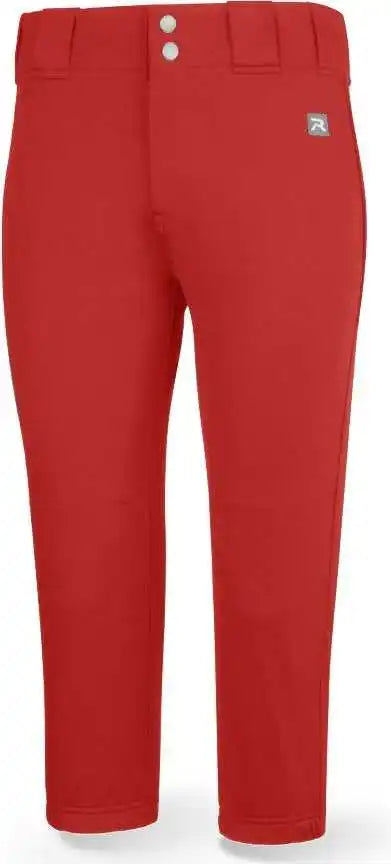 Richardson Pts8023w Women’s Pts Softball Low Rise Mid-calf Pant - Red