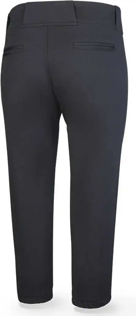 Richardson Pts8023wy Girls Pts Softball Low Rise Mid-calf Pant - Black