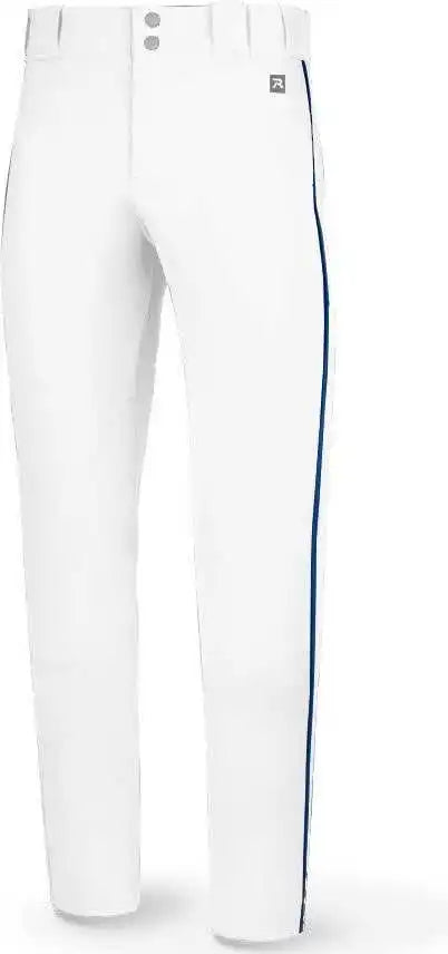 Richardson Pts8120py Youth Pts Baseball Pant with Piping White Royal