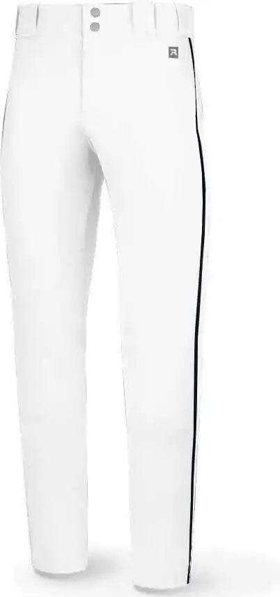 Richardson Pts8120py Youth Pts Baseball Pant with Piping - White Navy