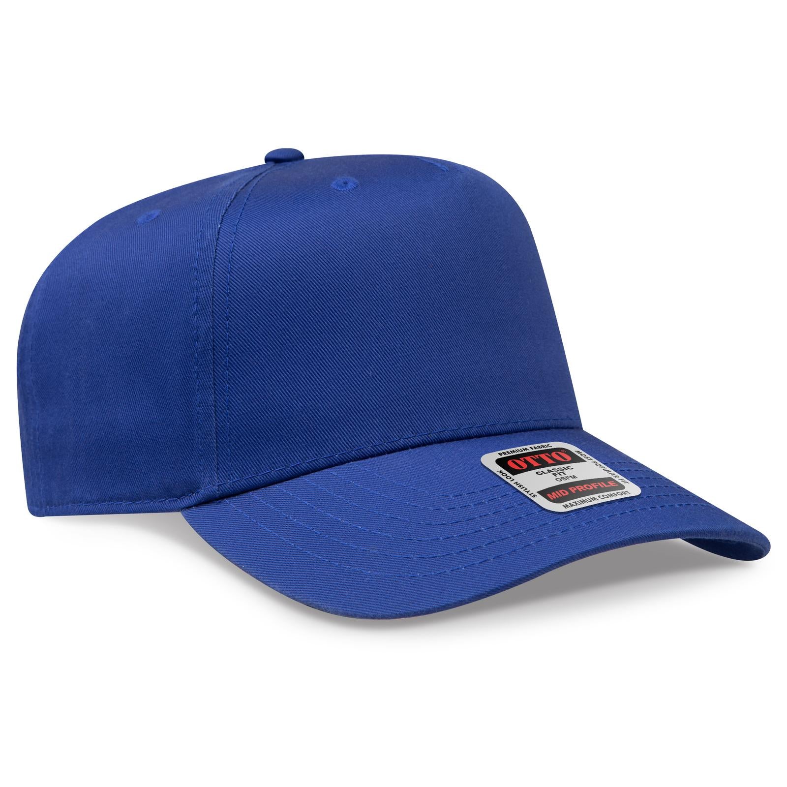 Right View of 001 - Royal OTTO CAP 5 Panel Mid Profile Baseball Cap