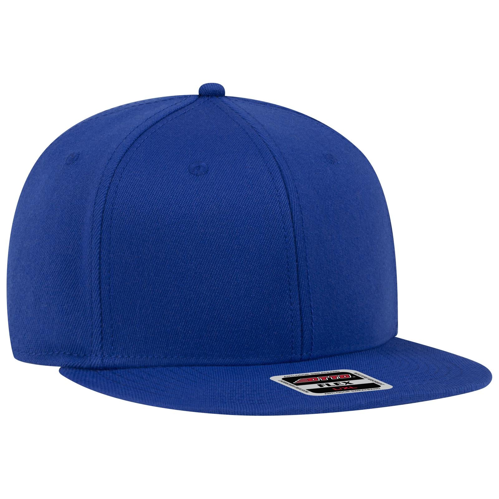 Front View of 001 - Royal OTTO CAP "OTTO FLEX" Fitted 6 Panel Mid Profile Baseball Cap