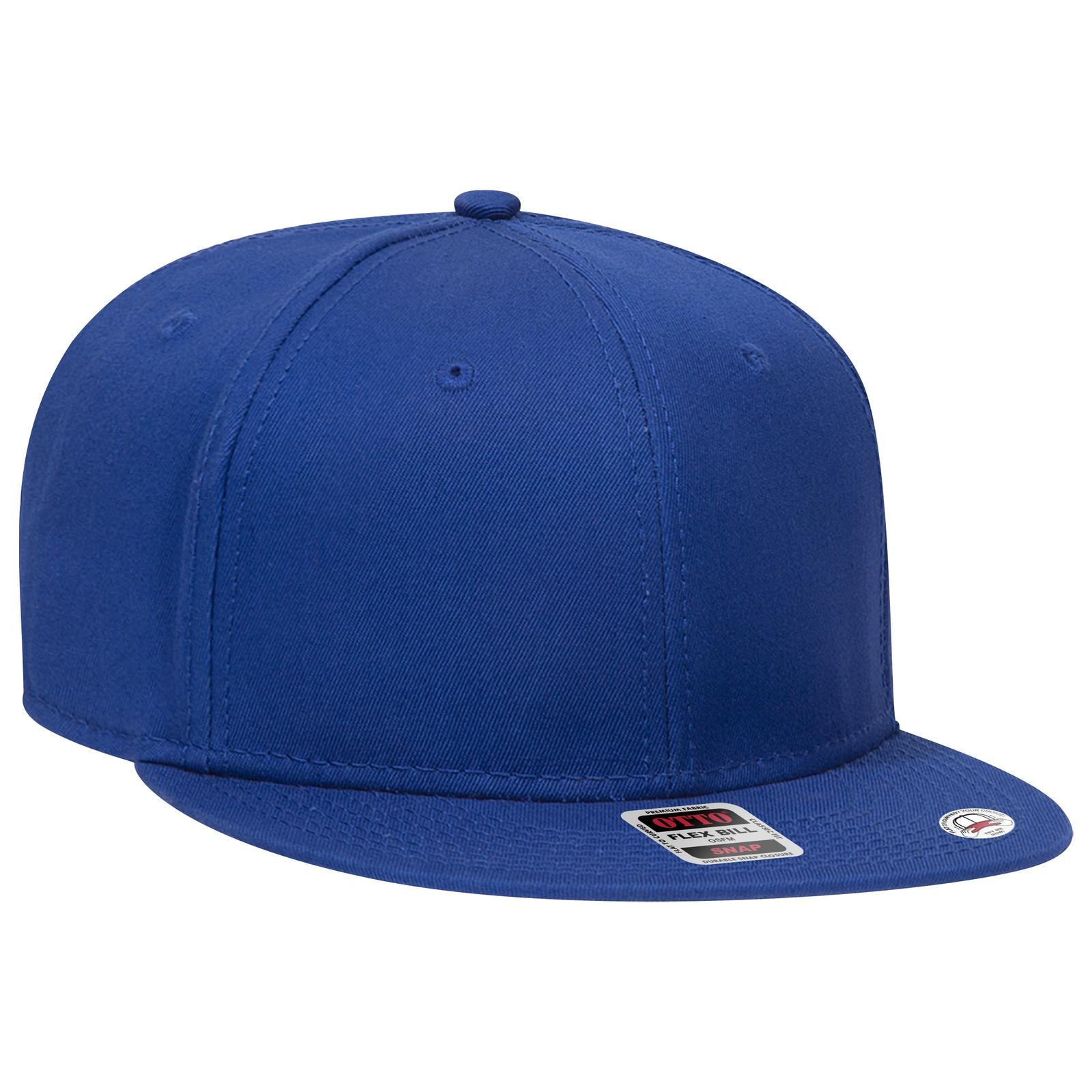 Front View of 001 - Royal OTTO CAP “OTTO SNAP” 6 Panel Pro Style Snapback Hat
