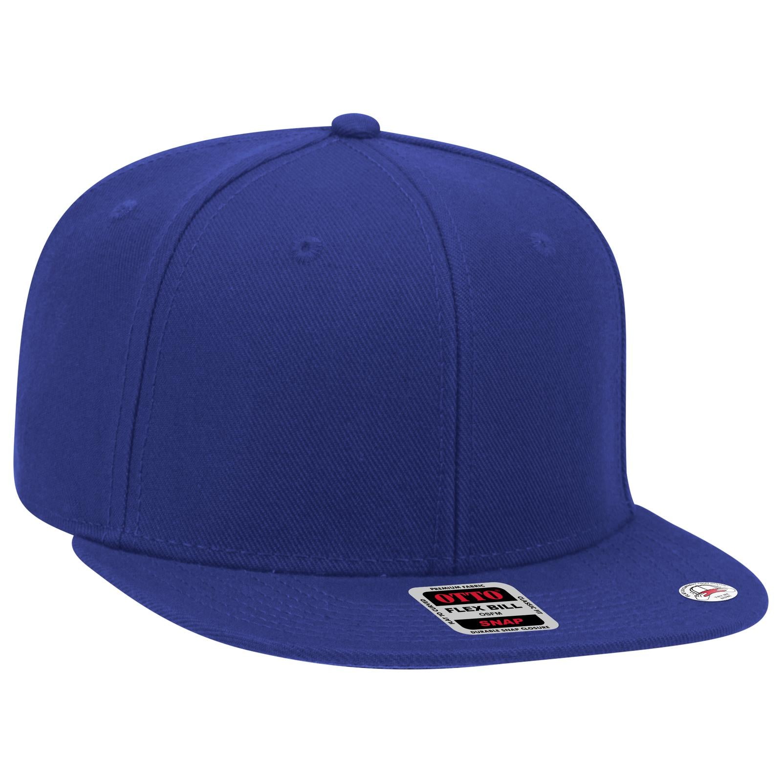 Front View of 001 - Royal OTTO CAP "OTTO SNAP" 6 Panel Pro Style Snapback Hat