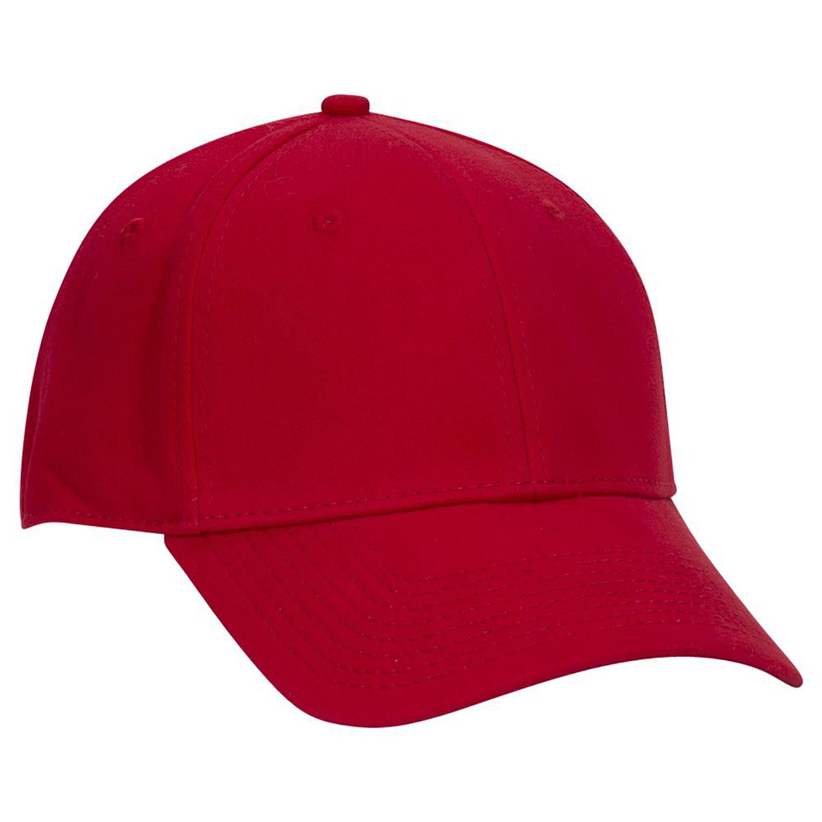 Right View of 002 - Red OTTO CAP "OTTO A-FLEX" Fitted 6 Panel Low Profile Baseball Cap