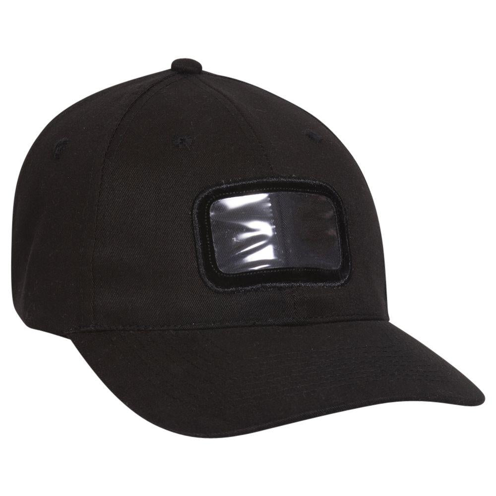 Front View of 003 - Black OTTO CAP Young Adult 6 Panel Low Profile Baseball Cap