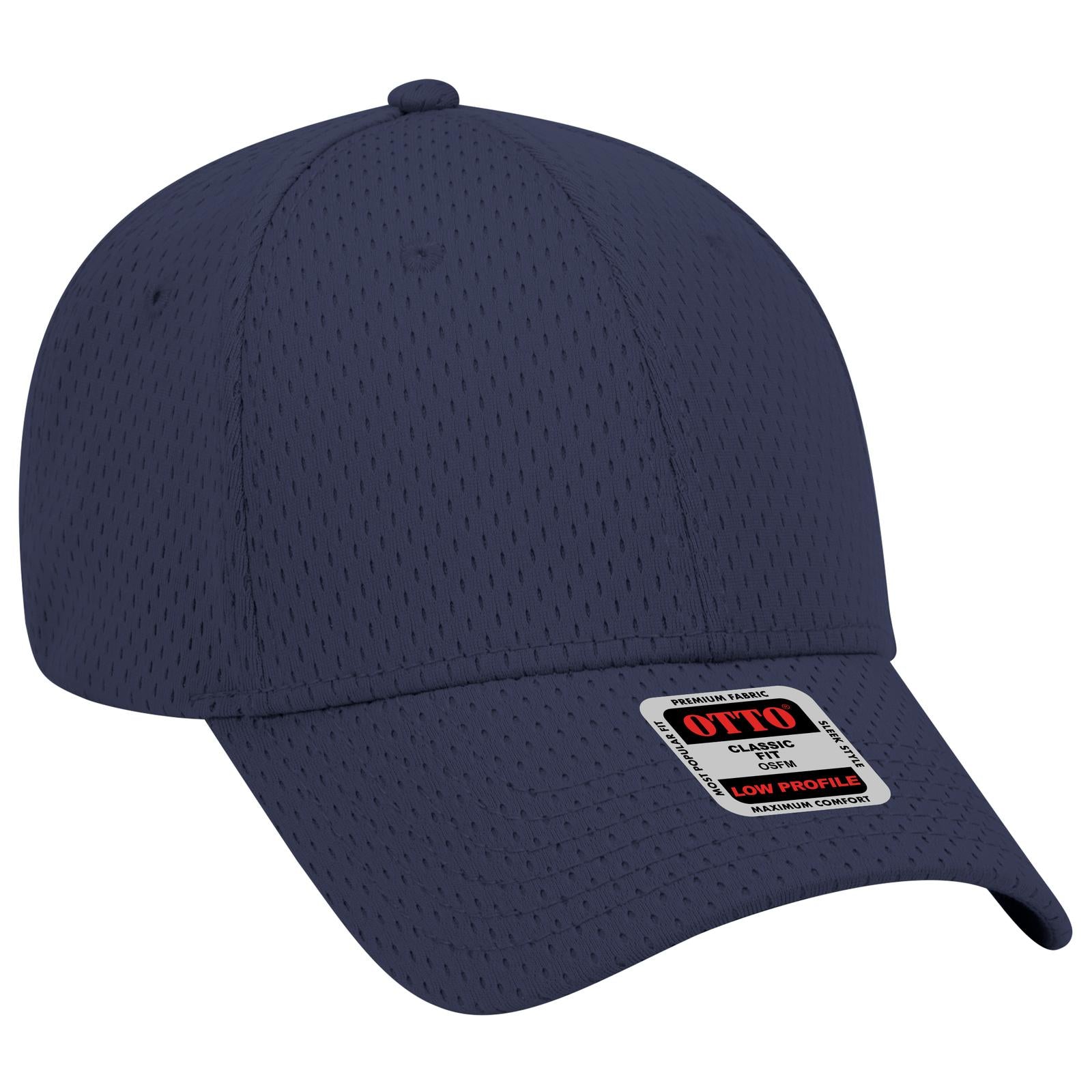 Right View of 004 - Navy OTTO CAP 6 Panel Low Profile Baseball Cap