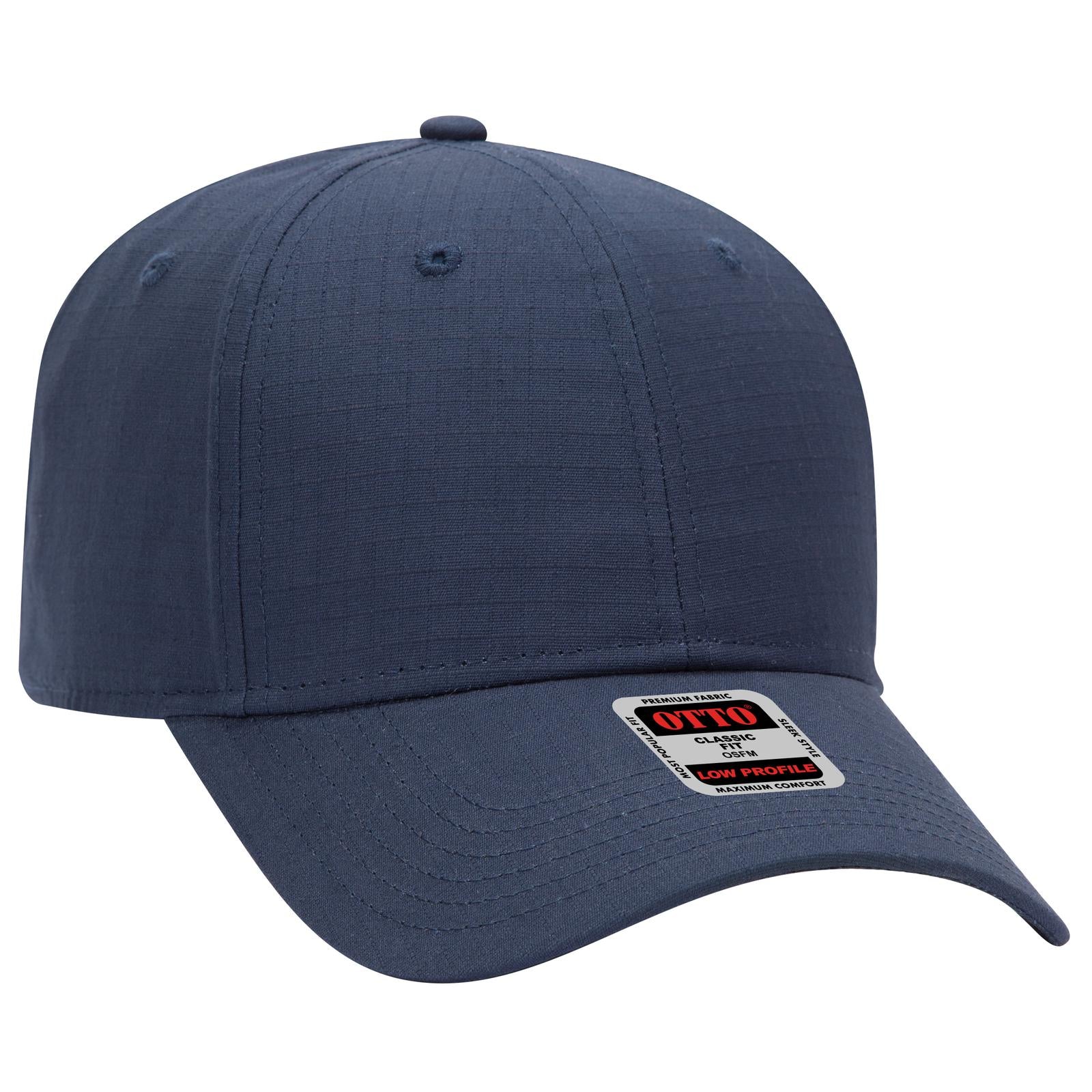 Right View of 004 - Navy OTTO CAP 6 Panel Low Profile Baseball Cap