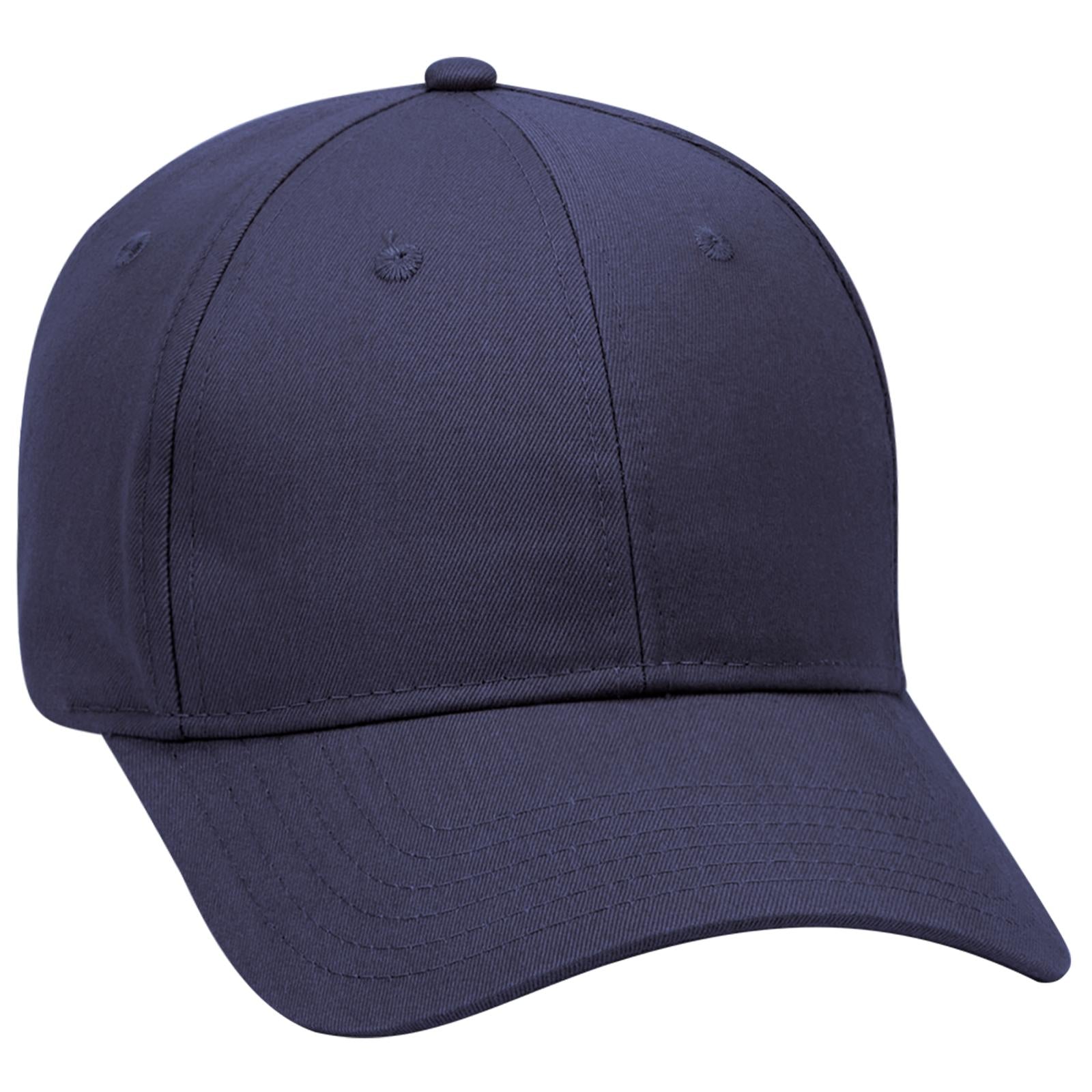 Right View of 004 - Navy OTTO CAP 6 Panel Low Profile Baseball Cap