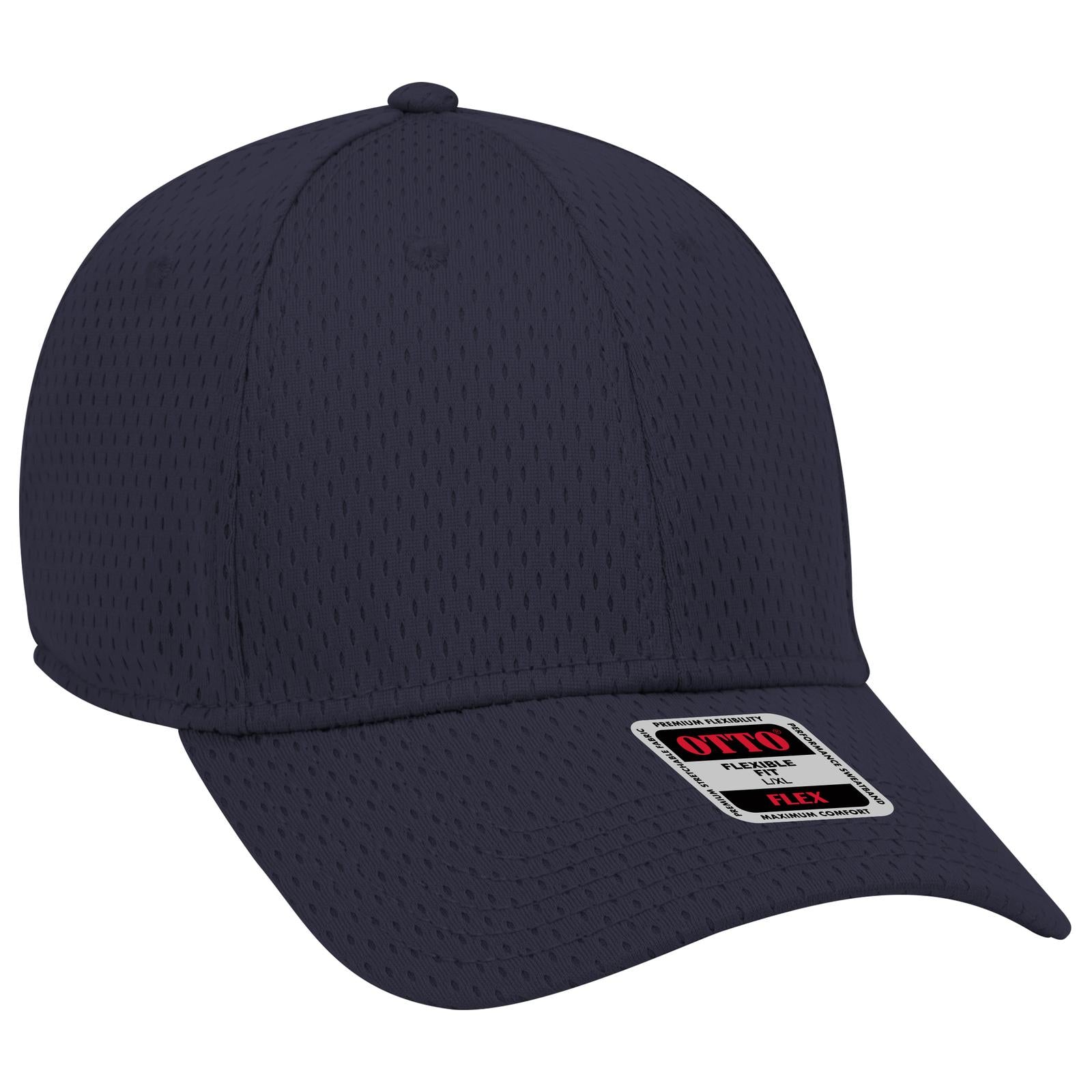Right View of 004 - Navy OTTO CAP "OTTO FLEX" Fitted 6 Panel Low Profile Baseball Cap