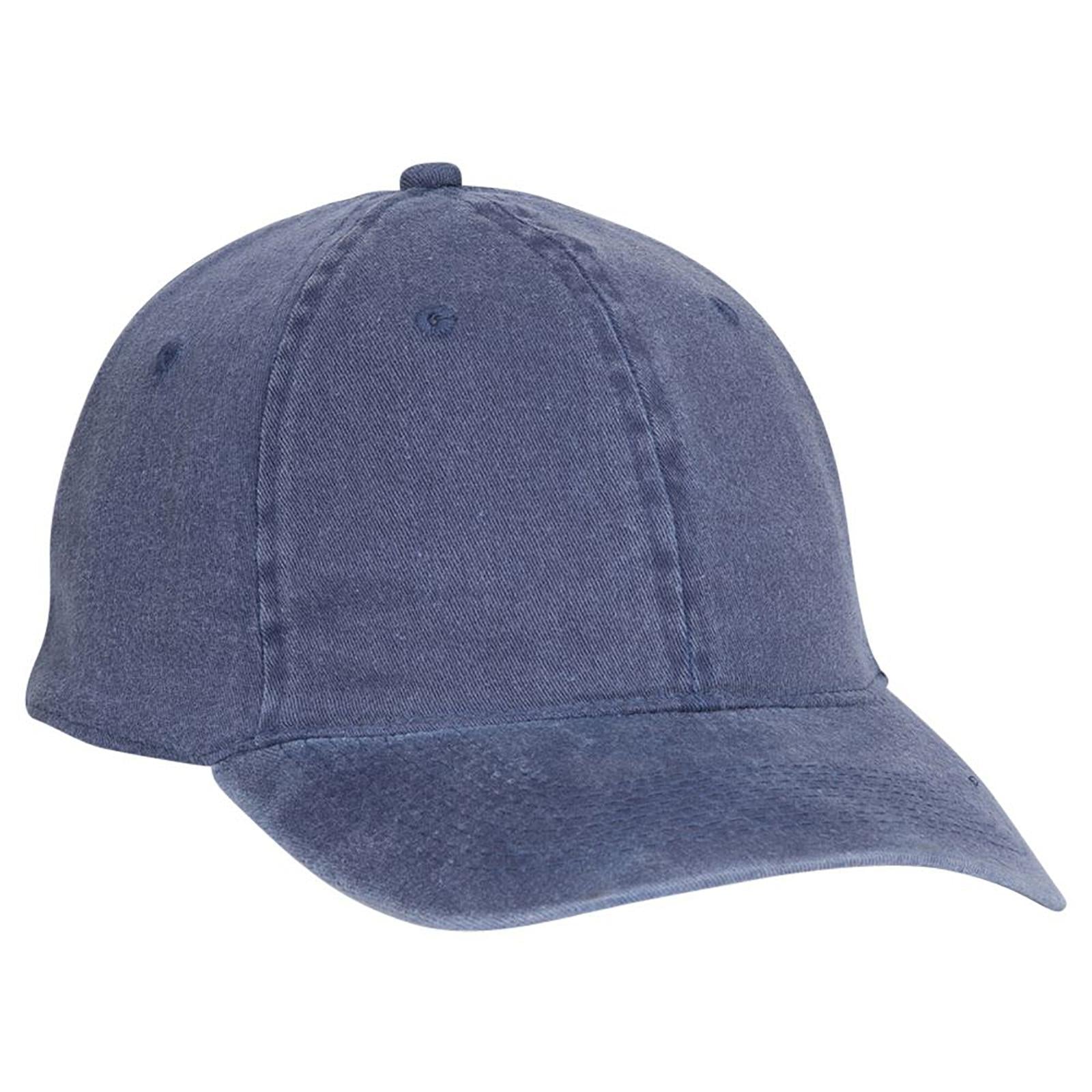 Front View of 004 - Navy OTTO CAP "OTTO FLEX" Fitted 6 Panel Low Profile Dad Hat