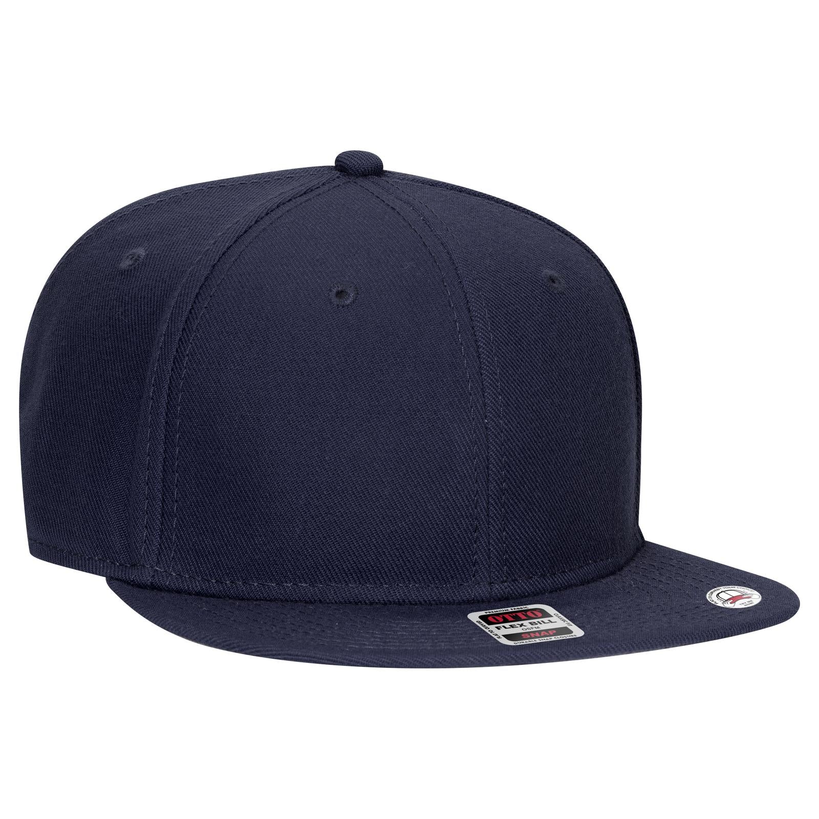 Right View of 004 - Navy OTTO CAP "OTTO SNAP" 6 Panel Pro Style Snapback Hat