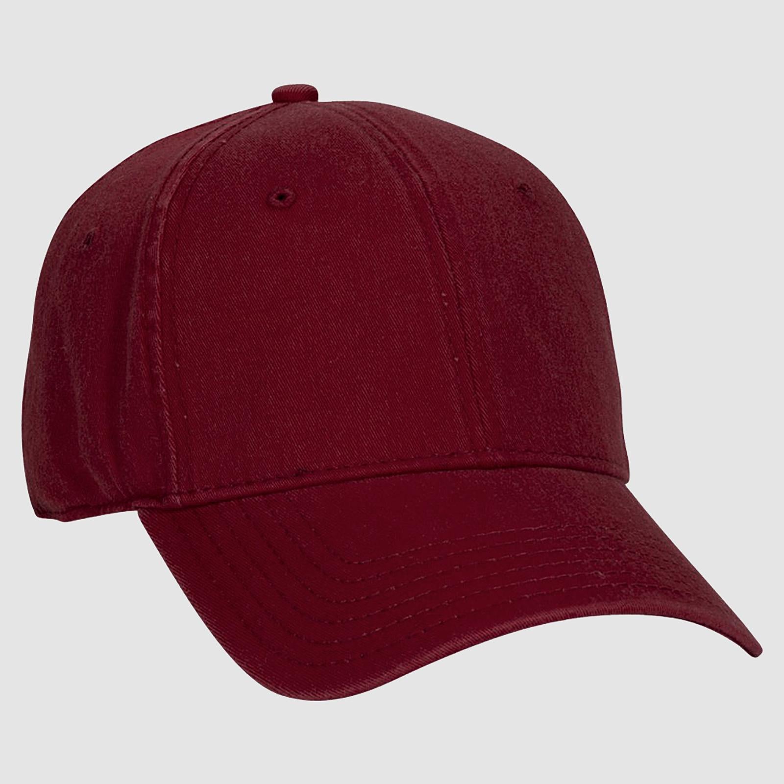 Right View of 010 - Maroon OTTO CAP "OTTO A-FLEX" Fitted 6 Panel Low Profile Baseball Cap