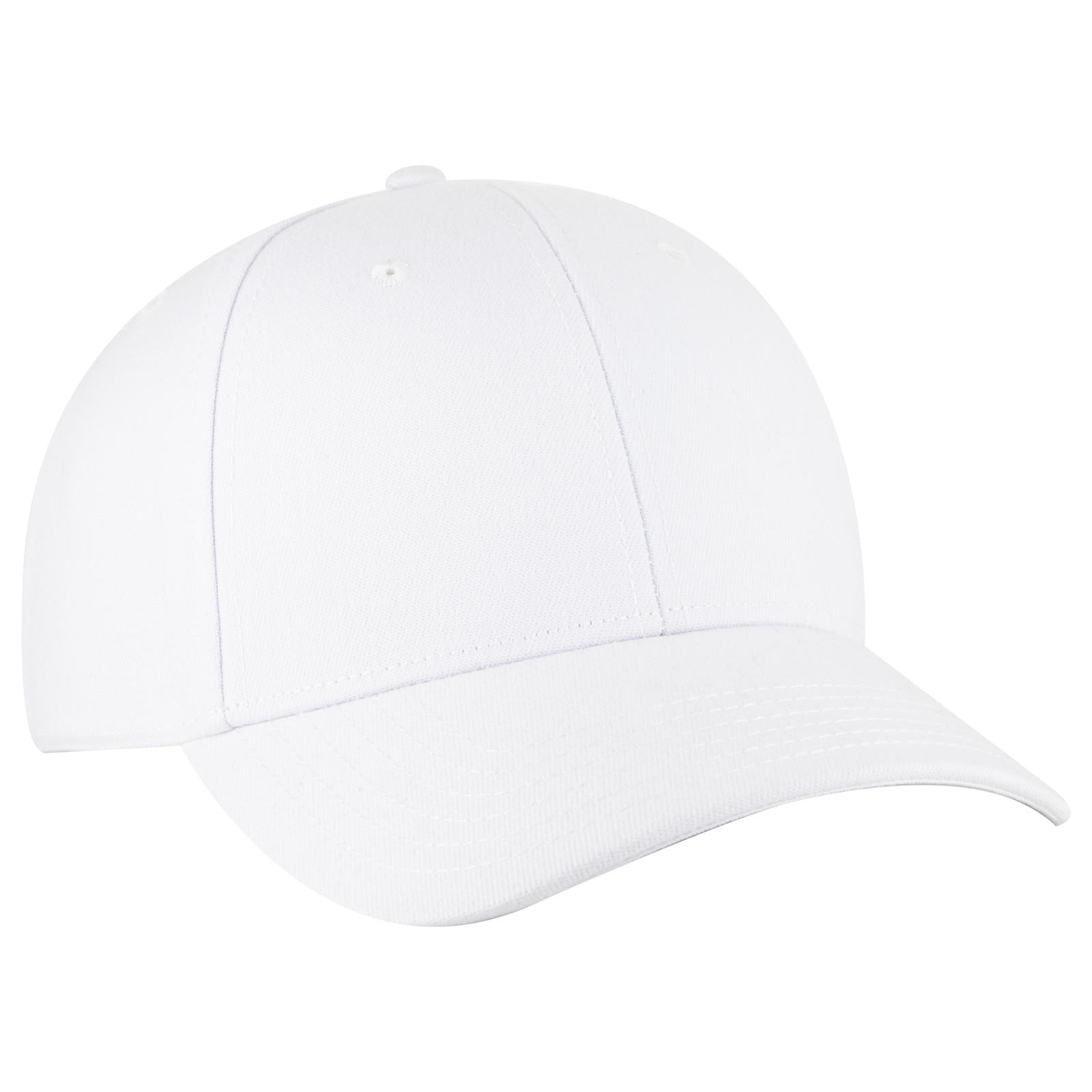 Right View of 016 - White OTTO CAP "OTTO FLEX" Fitted 6 Panel Low Profile Baseball Cap