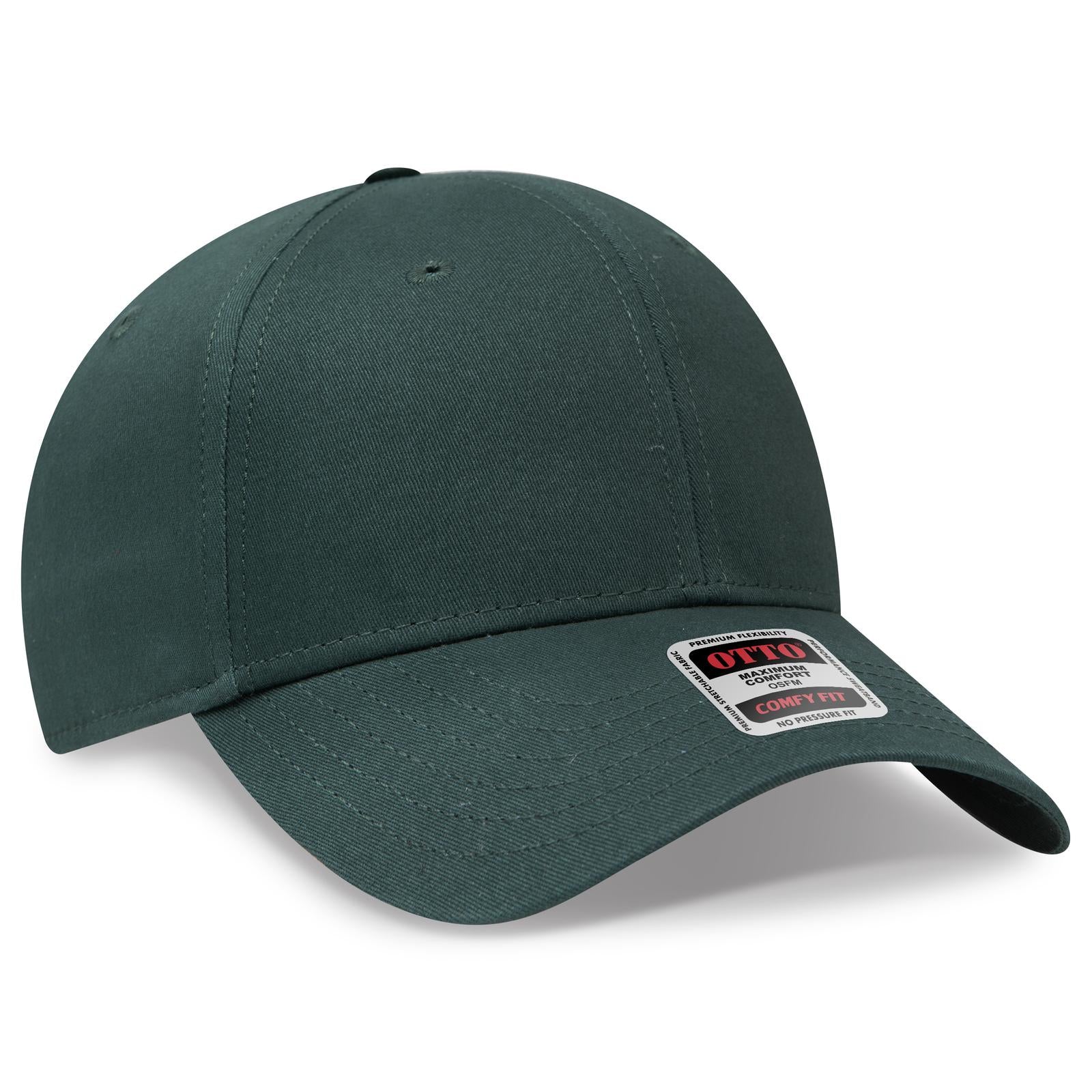 Right View of 017 - Dk. Green OTTO CAP "OTTO COMFY FIT" 6 Panel Low Profile Baseball Cap