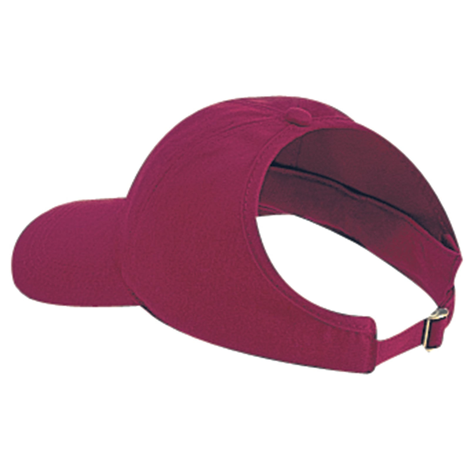 Front View of 019 - Burg. Marn OTTO CAP 4 Panel Ponytail Cap