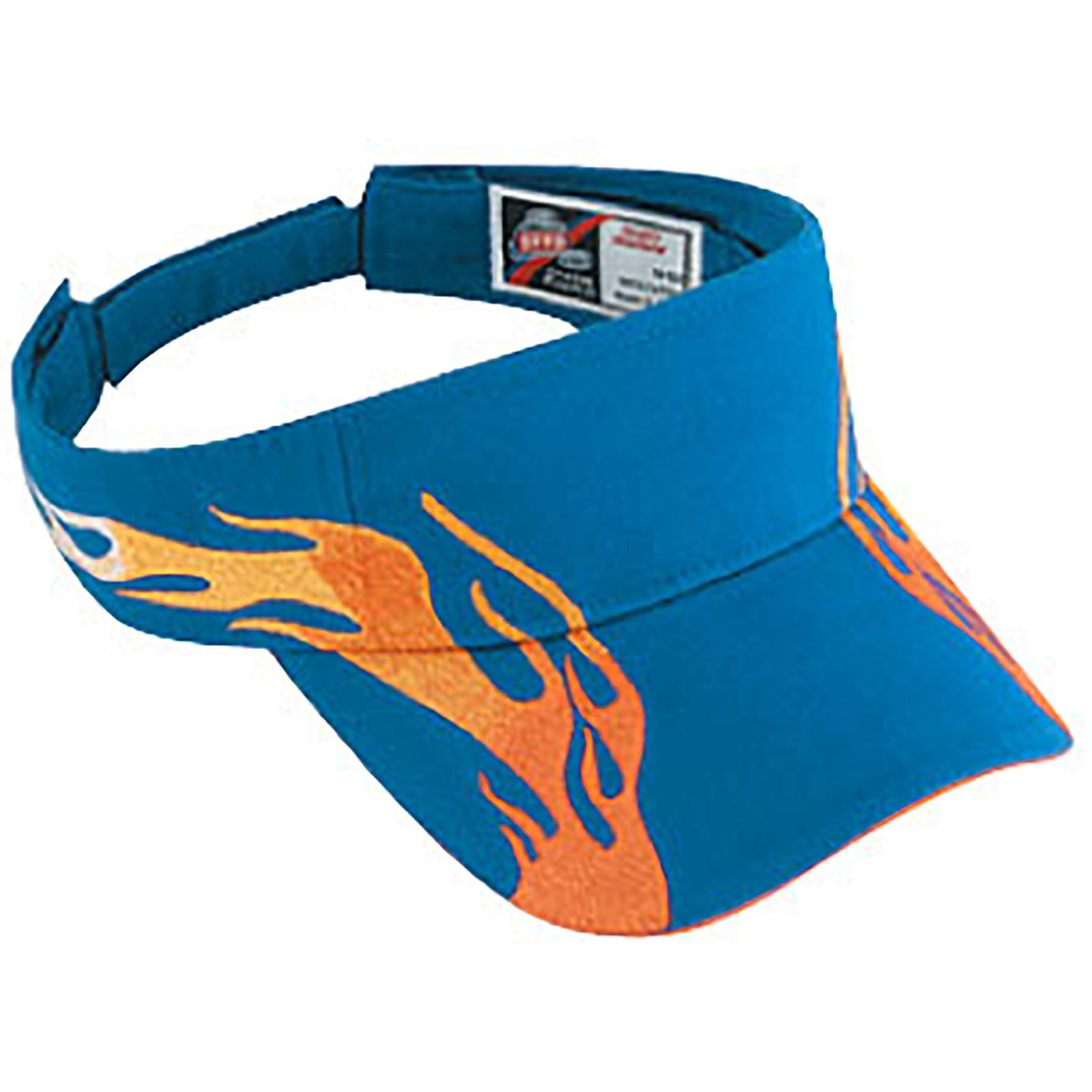 Front View of 019909 - Ryl/Com/B.Org OTTO CAP Sun Visor