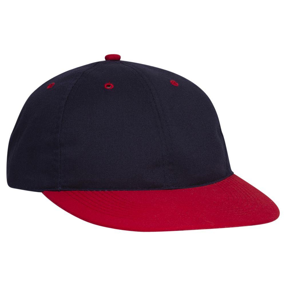Right View of 0204 - Red/Nvy OTTO CAP 6 Panel Low Profile Baseball Cap