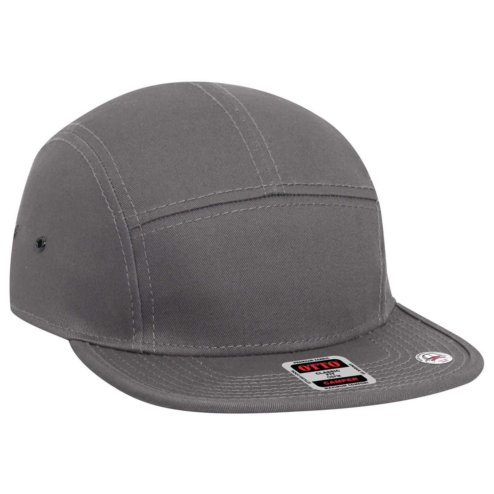 Right View of 025 - Char. Gray OTTO CAP 5 Panel Camper Hat