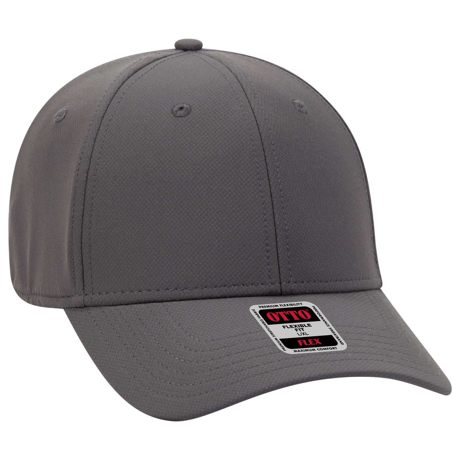 Right View of 025 - Char. Gray OTTO CAP "OTTO FLEX" Fitted UPF 50+ 6 Panel Low Profile Baseball Cap