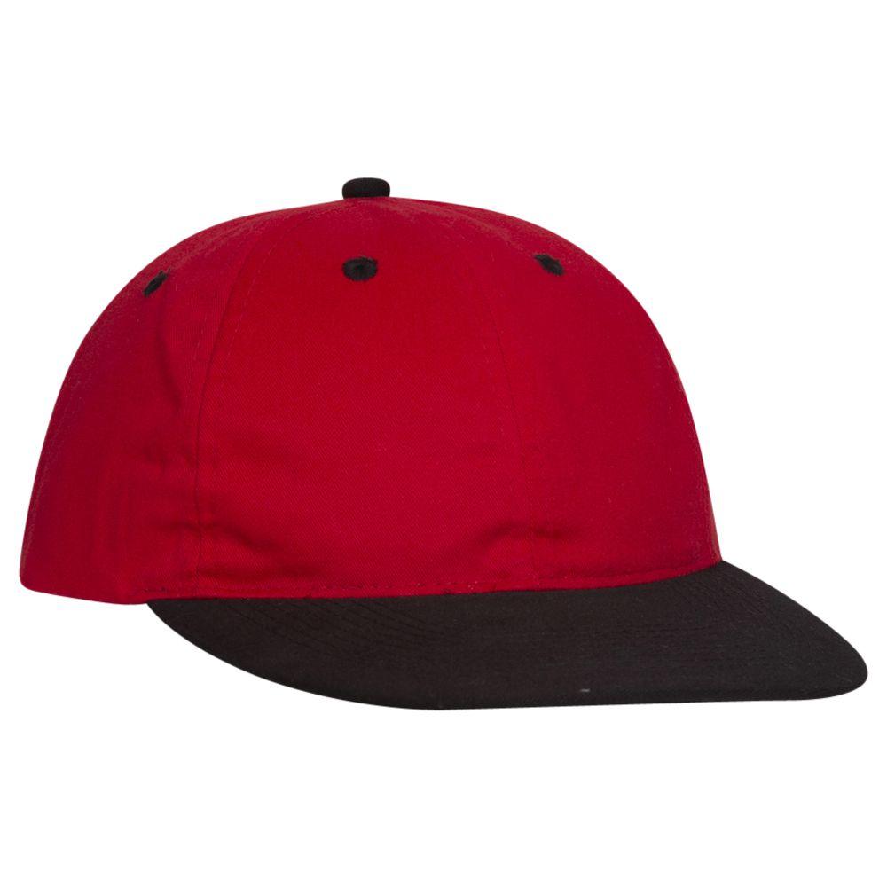 Right View of 0302 - Blk/Red OTTO CAP 6 Panel Low Profile Baseball Cap