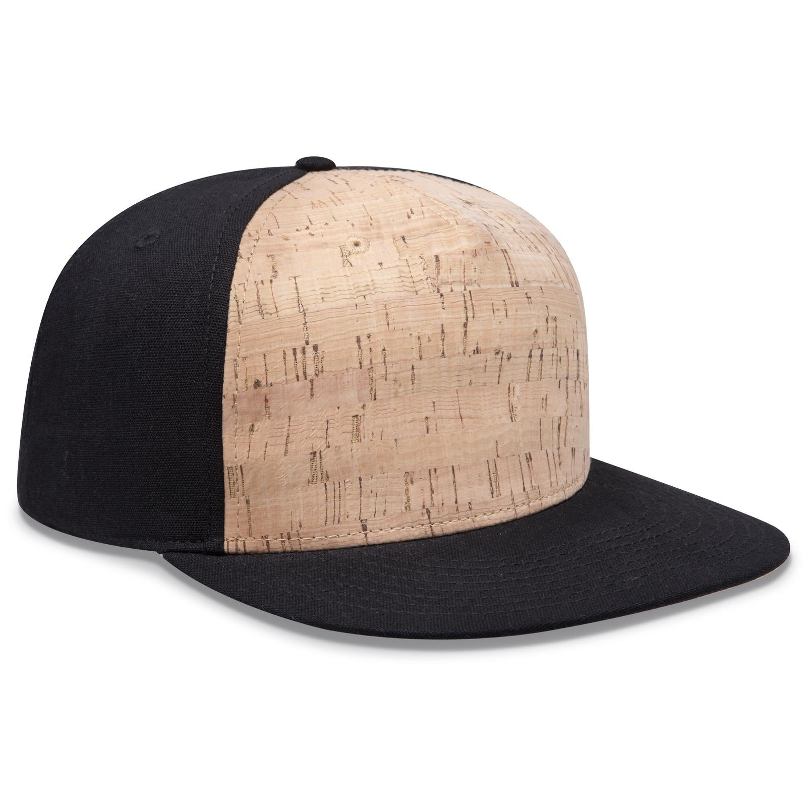 Right View of 0311203 - Blk/Cork/Blk OTTO CAP "OTTO SNAP" 5 Panel Pro Style Snapback Hat