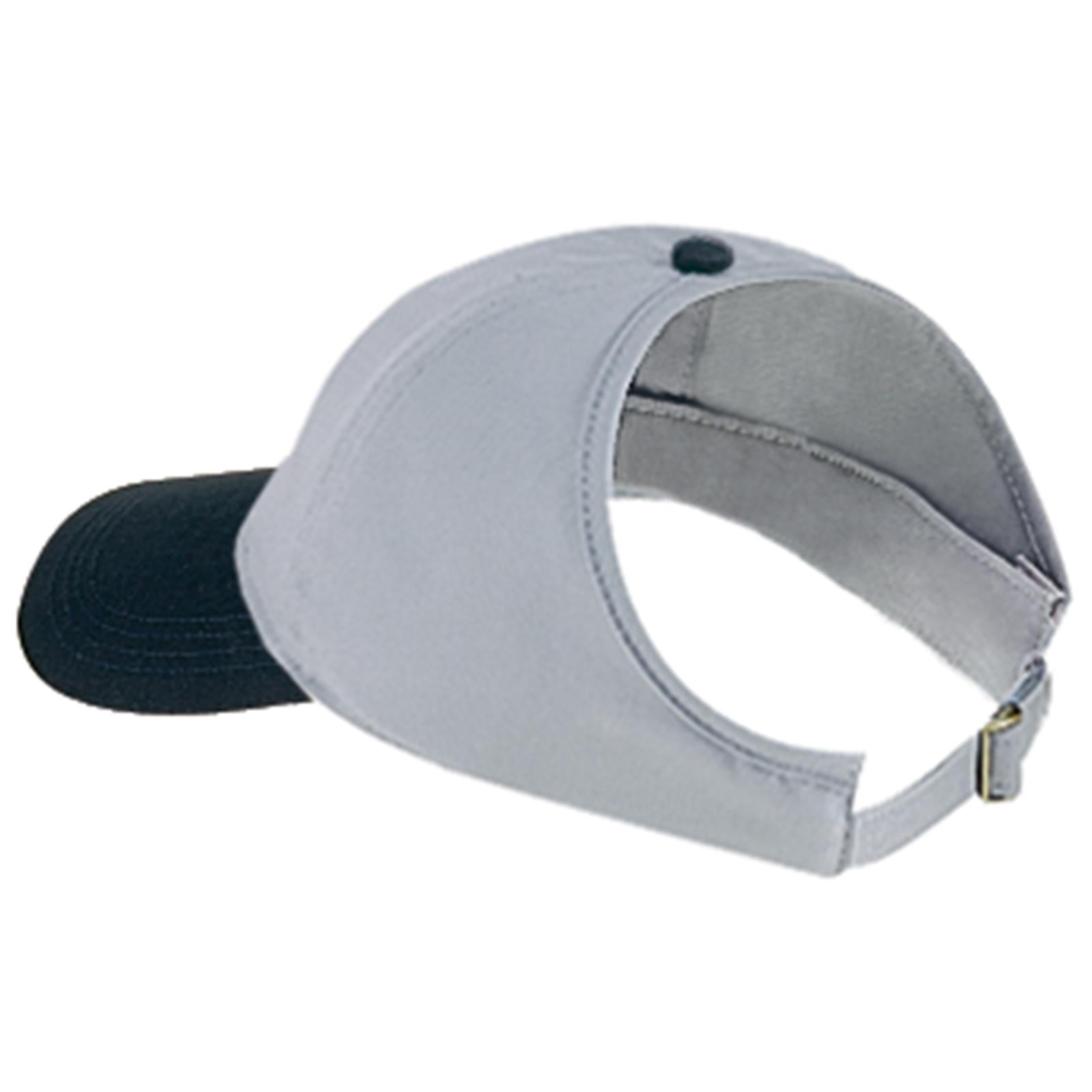 Right View of 0314 - Blk/Gry OTTO CAP 4 Panel Ponytail Cap