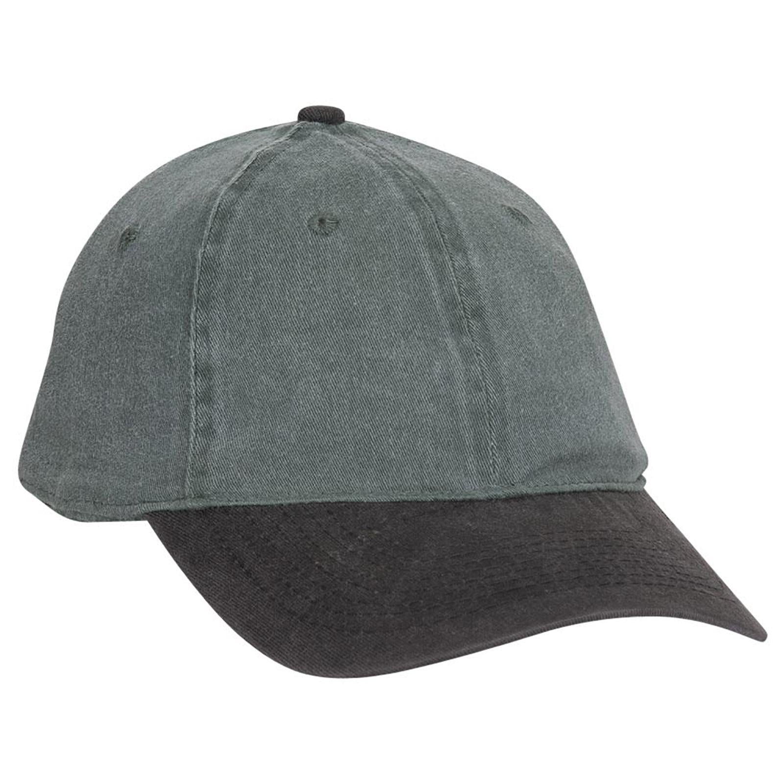 Right View of 0317 - Blk/Dk.Grn OTTO CAP "OTTO FLEX" Fitted 6 Panel Low Profile Dad Hat