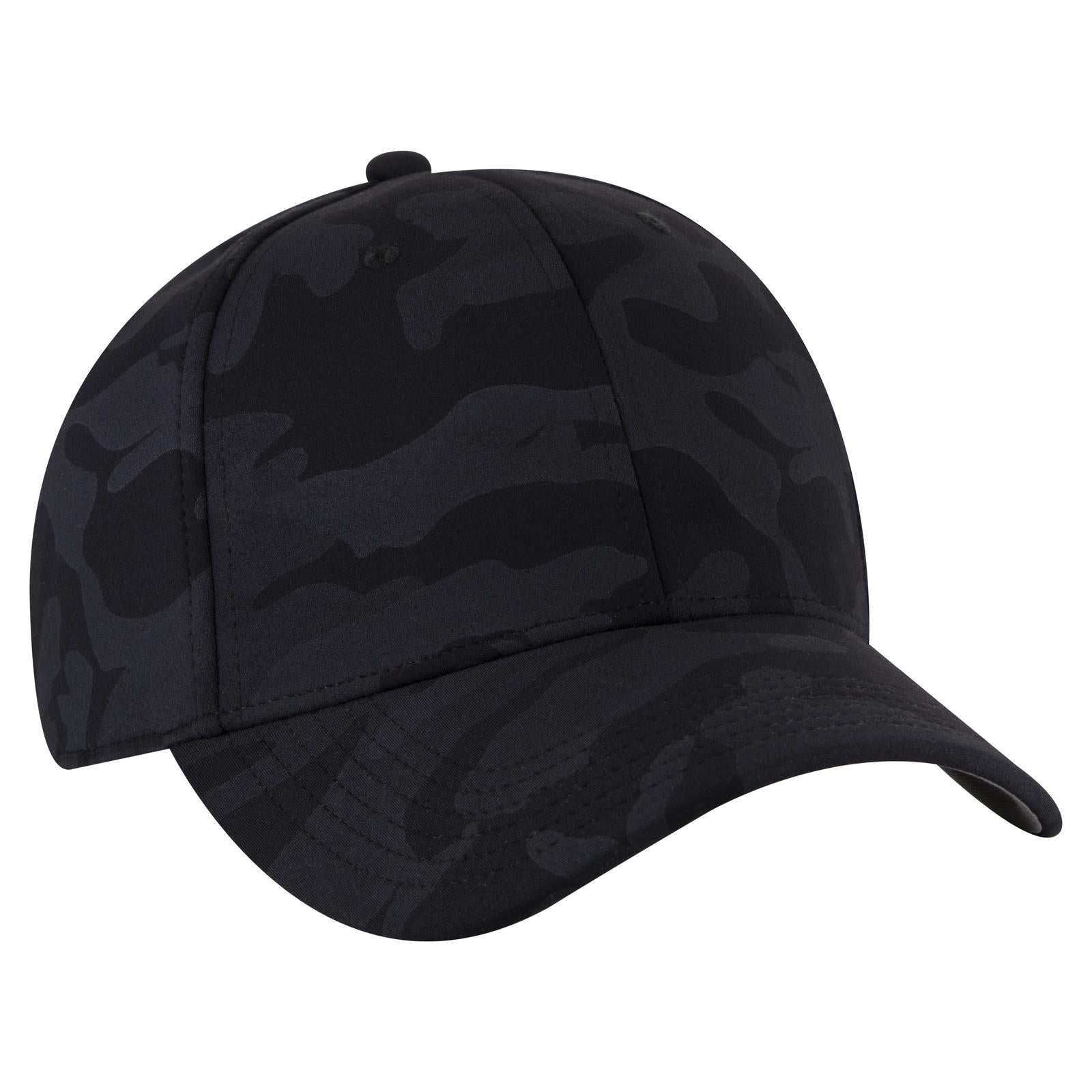 Right View of 0325 - Blk/Ch.Gry OTTO CAP "OTTO FLEX" Fitted 6 Panel Low Profile Baseball Cap