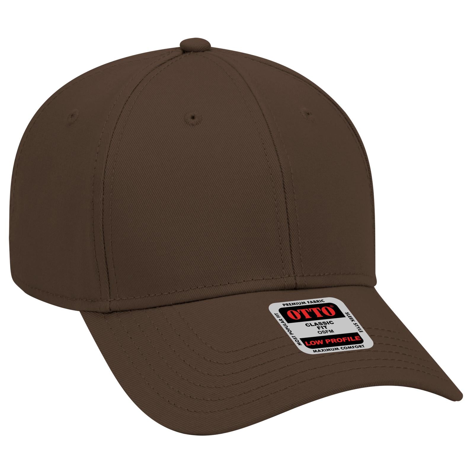 Right View of 039 - Dk. Brown OTTO CAP 6 Panel Low Profile Baseball Cap