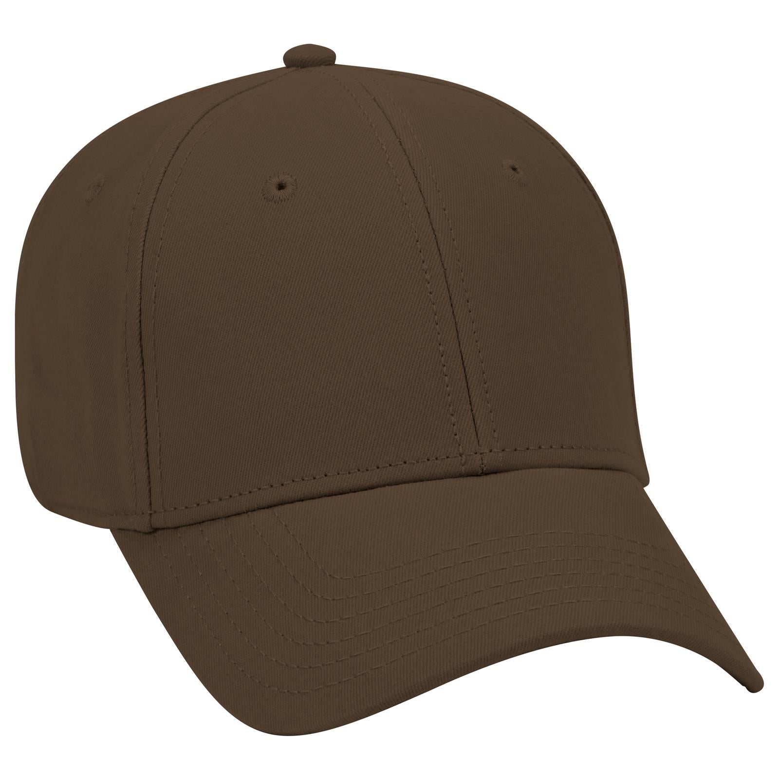 Right View of 039 - Dk. Brown OTTO CAP 6 Panel Low Profile Baseball Cap