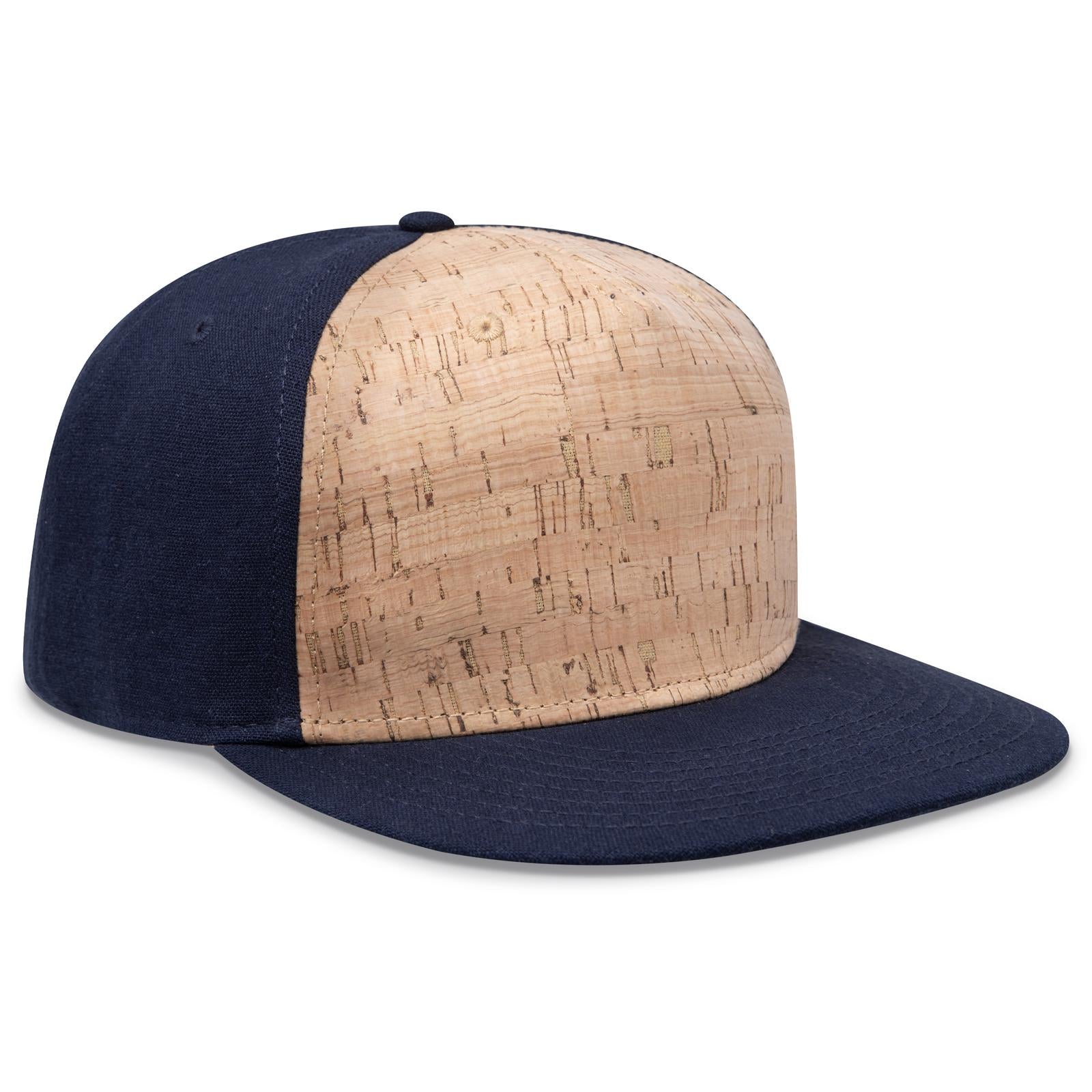 Right View of 0411204 - Nvy/Cork/Nvy OTTO CAP "OTTO SNAP" 5 Panel Pro Style Snapback Hat