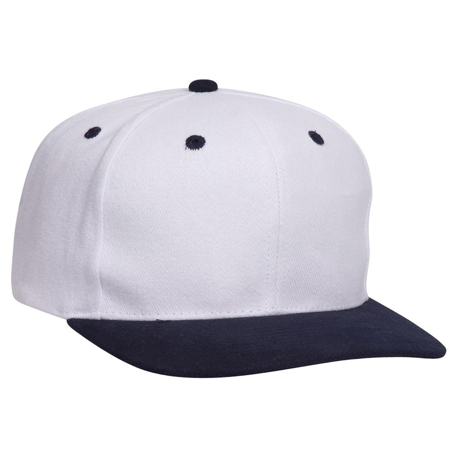 Right View of 0416 - Nvy/Wht OTTO CAP 6 Panel Mid Profile Baseball Cap