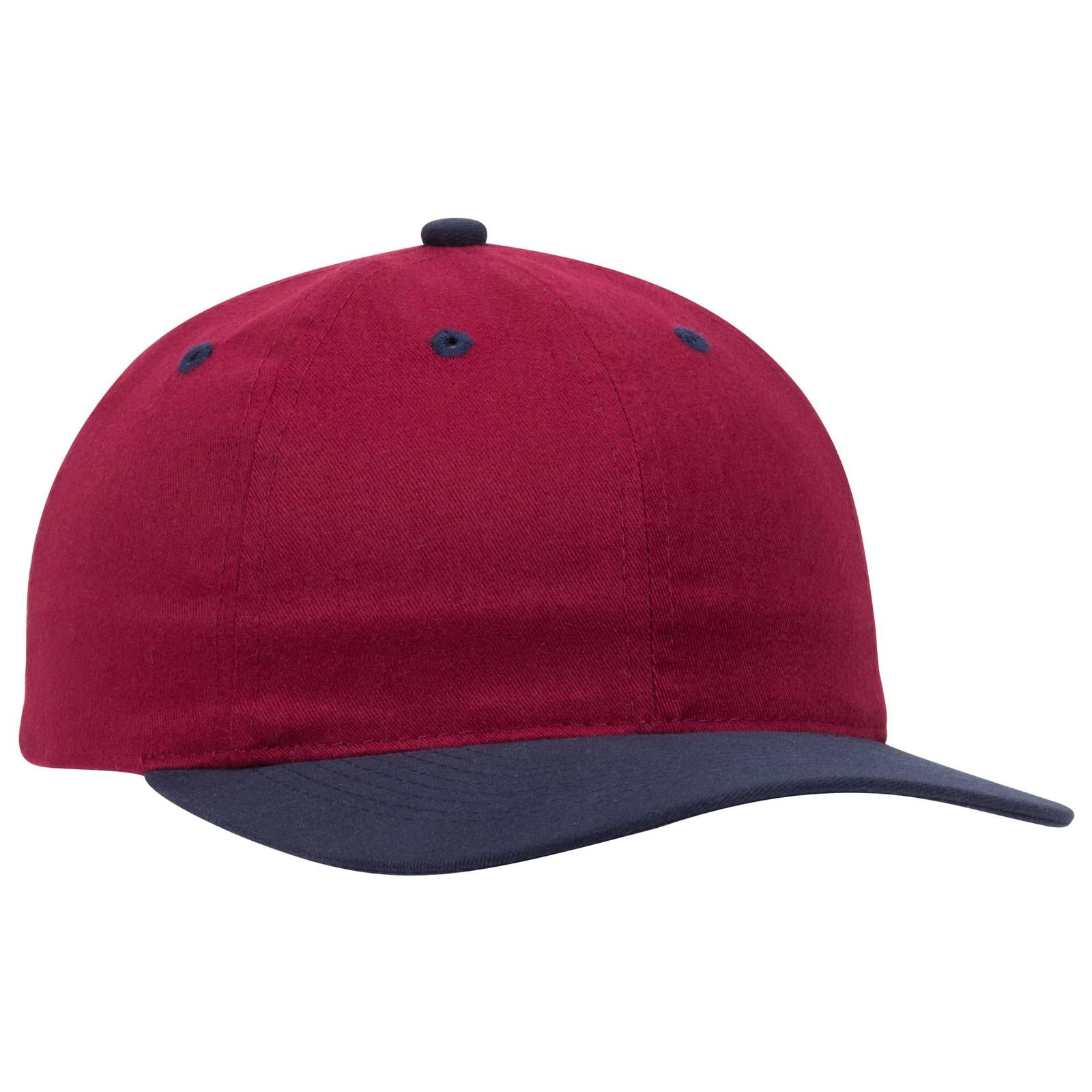 Front View of 0419 - Nvy/Burg.Marn OTTO CAP 6 Panel Low Profile Baseball Cap