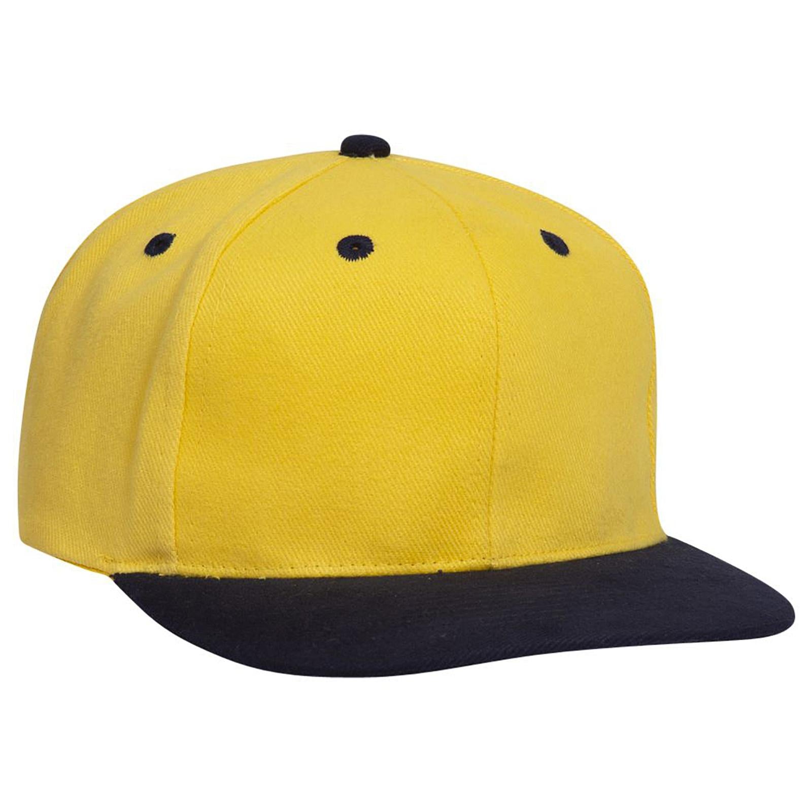 Right View of 0420 - Nvy/Yel OTTO CAP 6 Panel Mid Profile Baseball Cap