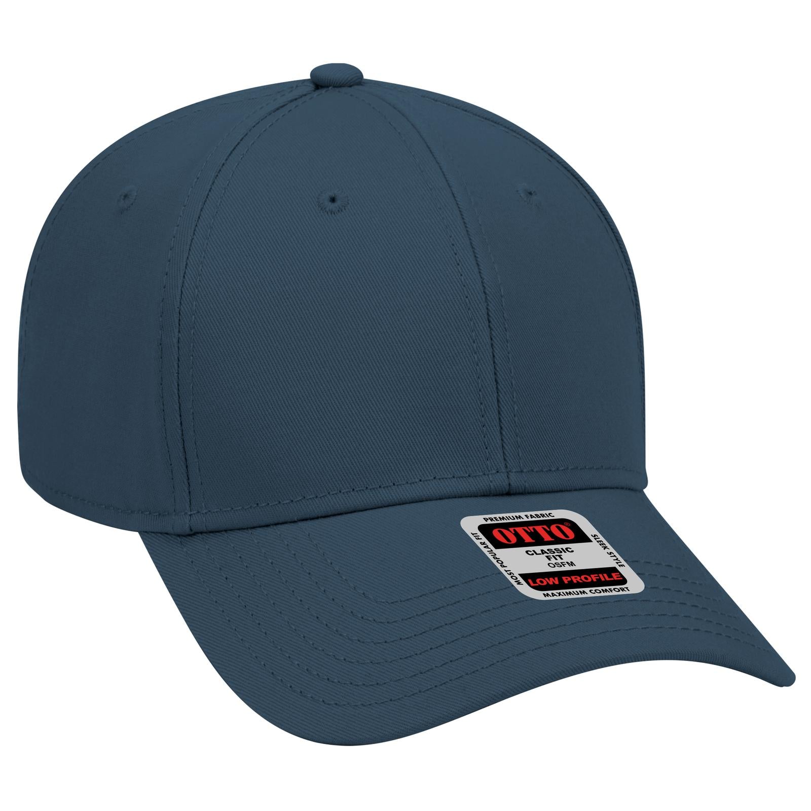 Right View of 067 - Navy Blue OTTO CAP 6 Panel Low Profile Baseball Cap