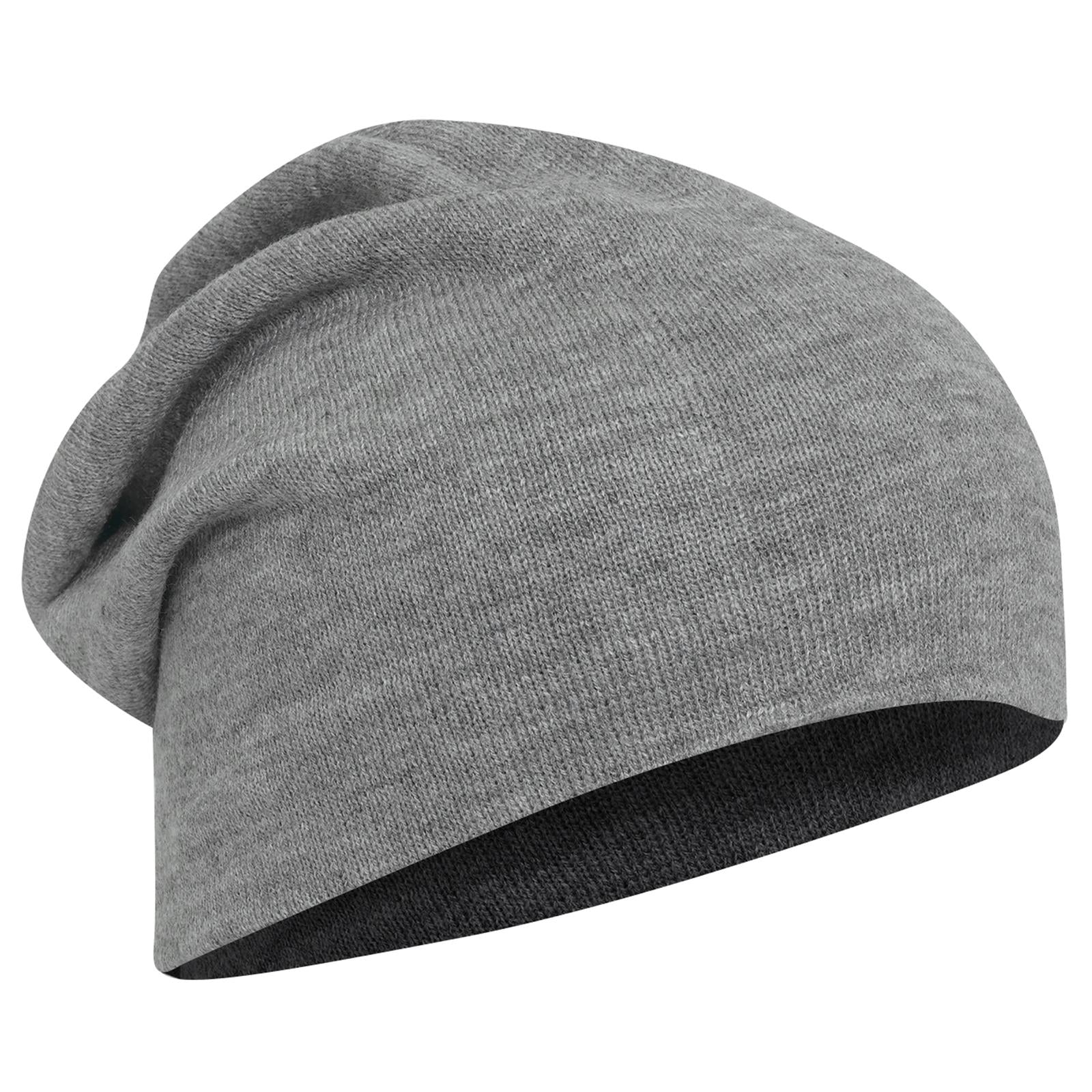 Front View of 074 - Heath. Gray OTTO CAP 11 3/4" Comfort Slouch Beanie