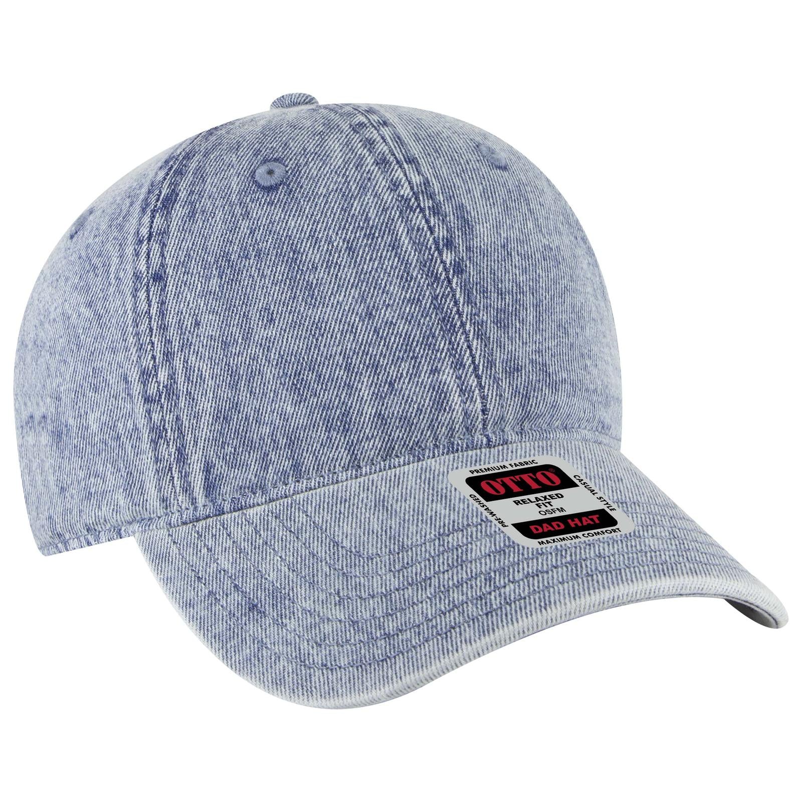 Right View of 075D - Lt. Blue OTTO CAP 6 Panel Low Profile Dad Hat