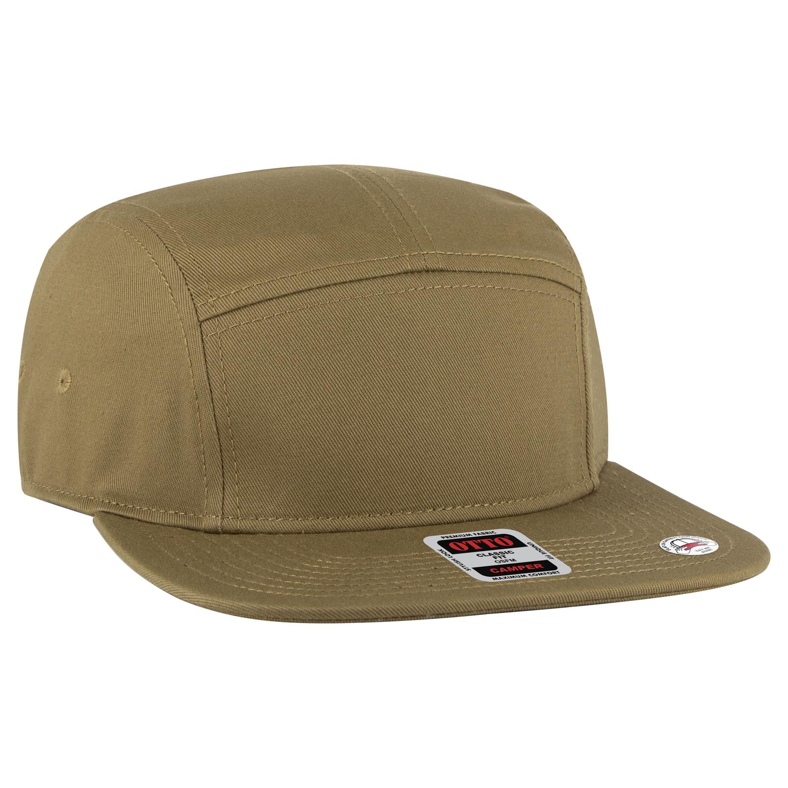 Right View of 084 - Coyote Brown OTTO CAP 5 Panel Camper Hat