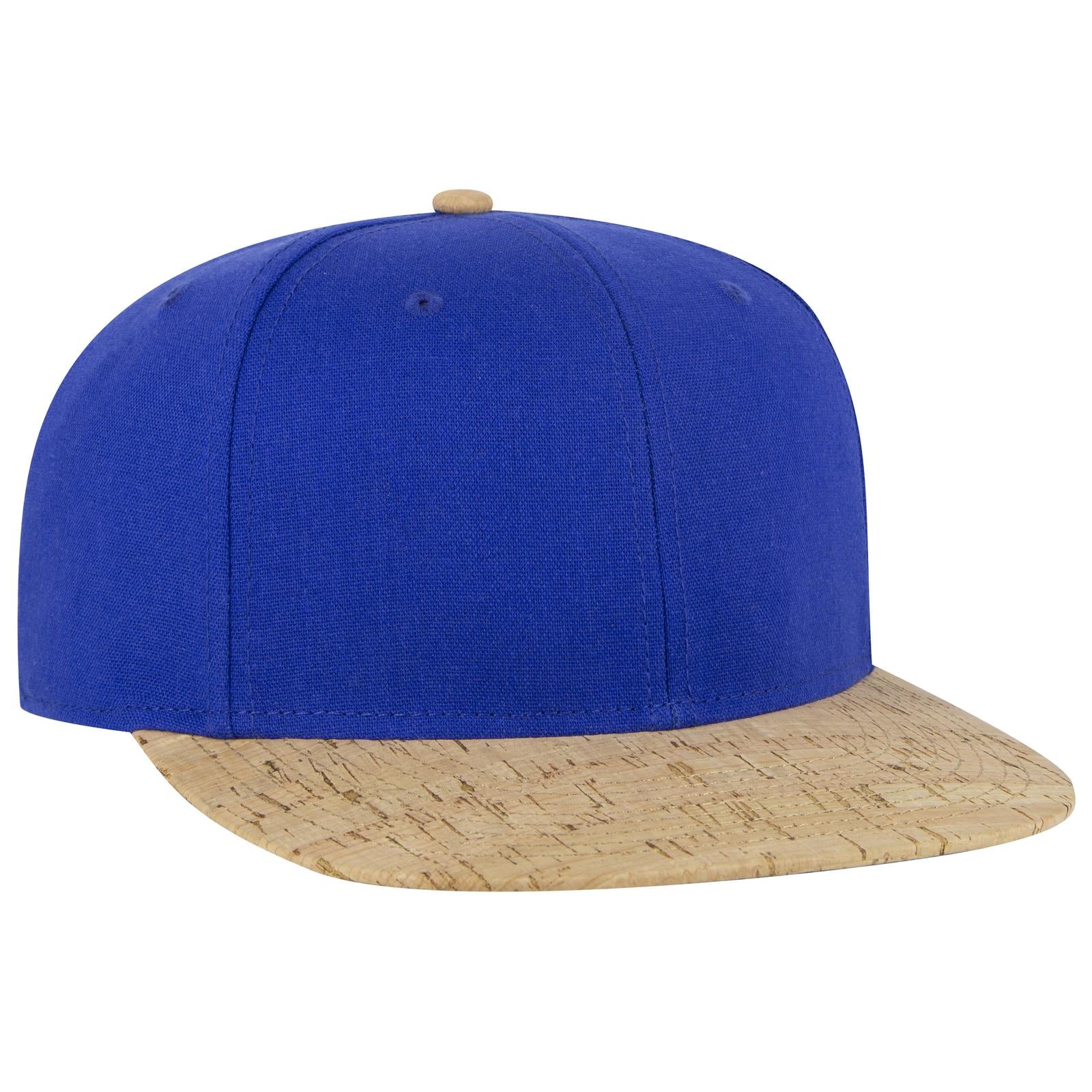 Right View of 11201 - Cork/Ryl OTTO CAP "OTTO SNAP" 6 Panel Pro Style Snapback Hat