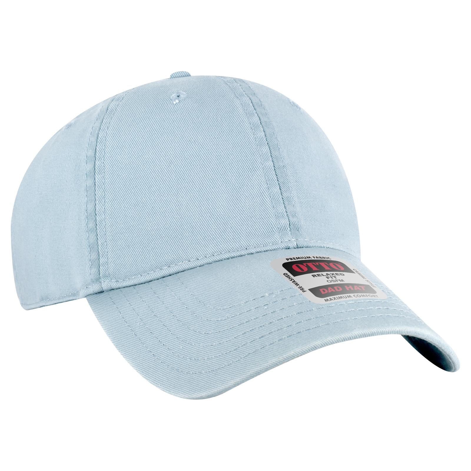 Right View of 121 - Powder Blue OTTO CAP 6 Panel Low Profile Dad Hat