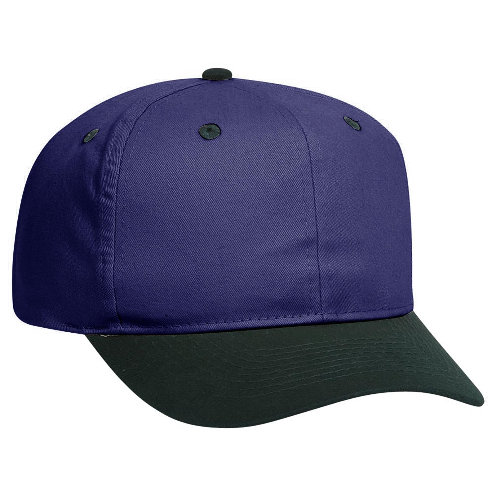 Front View of 1704 - Dk.Grn/Nvy OTTO CAP 6 Panel Mid Profile Baseball Cap
