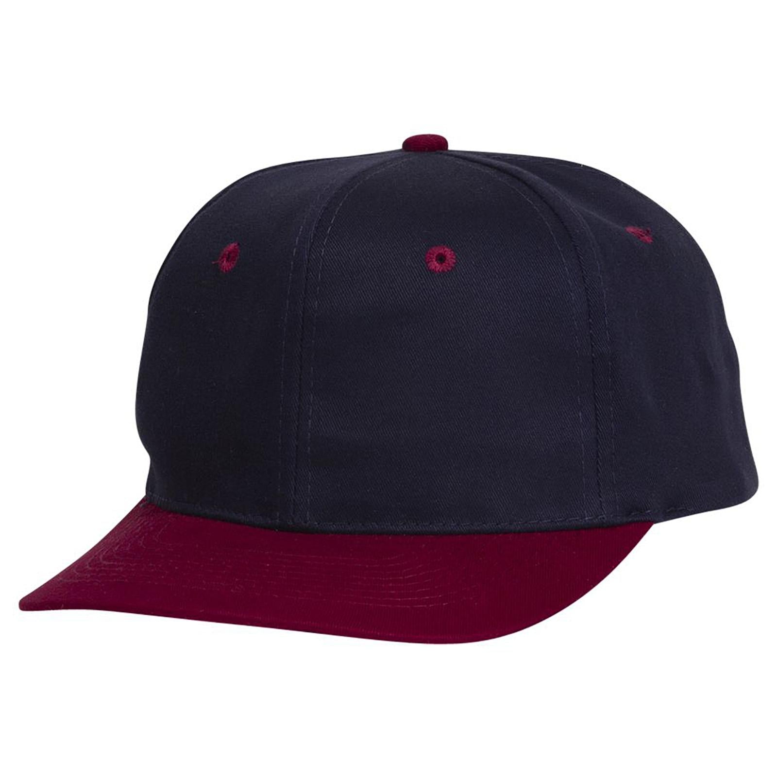 Right View of 1904 - Burg. Marn/Nvy OTTO CAP 6 Panel Mid Profile Baseball Cap