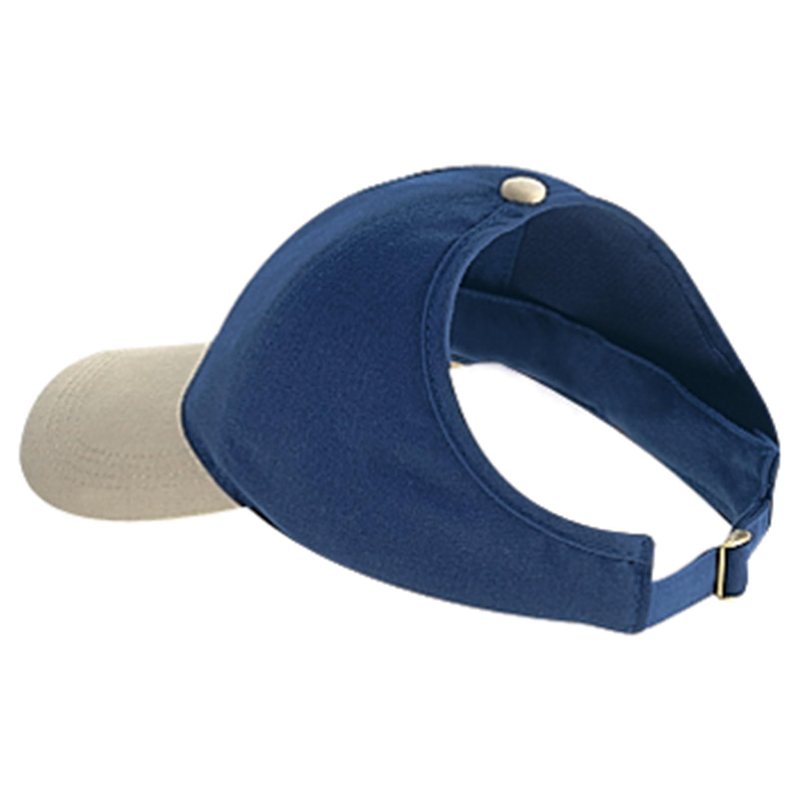 Right View of 3204 - Kha/Nvy OTTO CAP 4 Panel Ponytail Cap